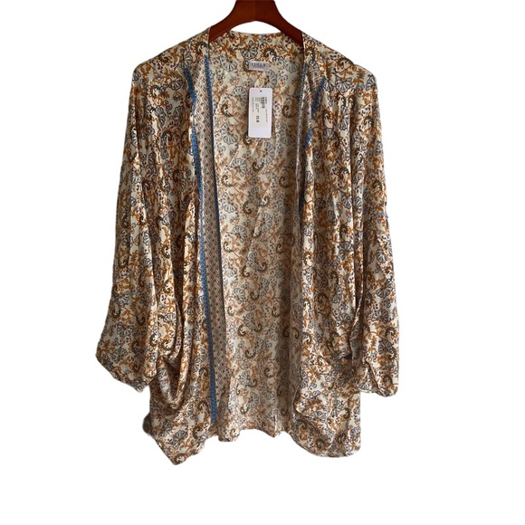 Evereve Margo Paisley Wrap / Swim Cover Up NWT - Picture 3 of 8